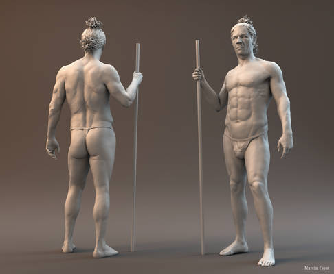 Figure sculpting - final work for anatomy classes