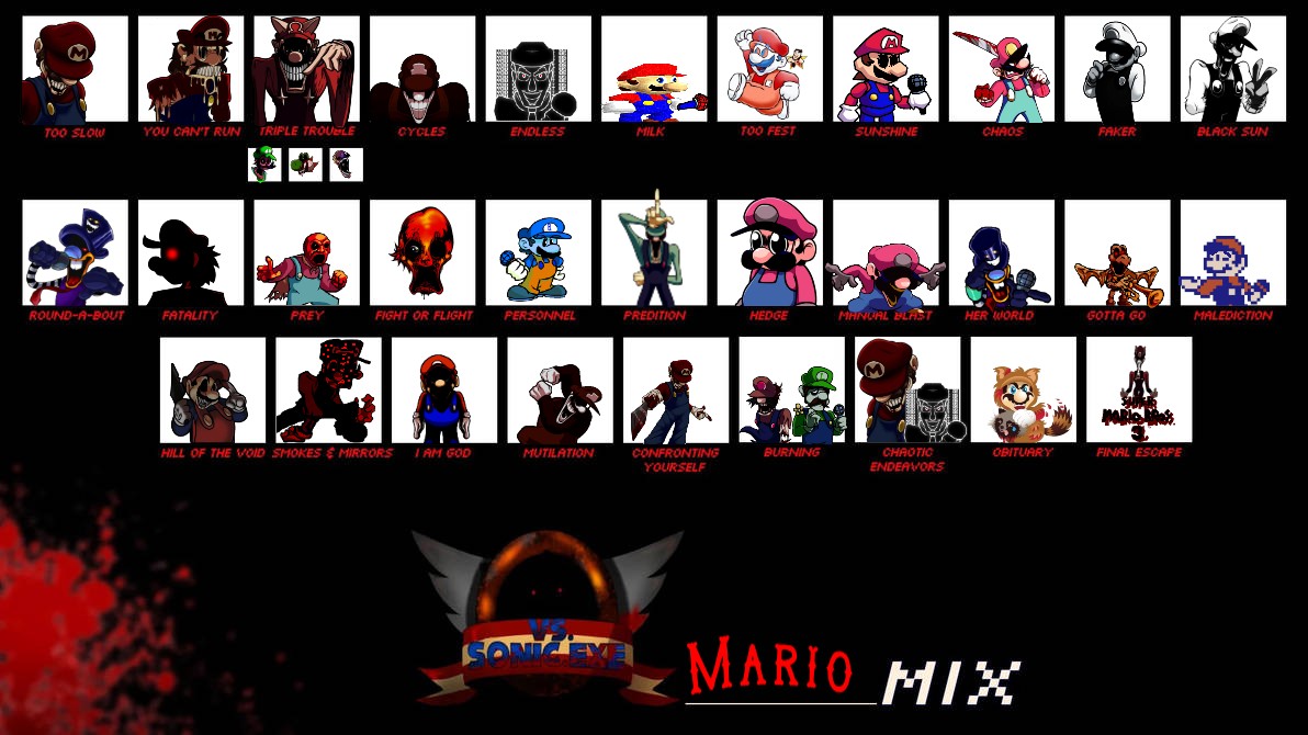 Vs_sonic_exe mario mix by cattron on DeviantArt