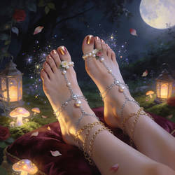 Magic moonlit feet