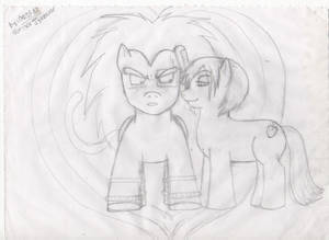 Raditz y Gola ponys