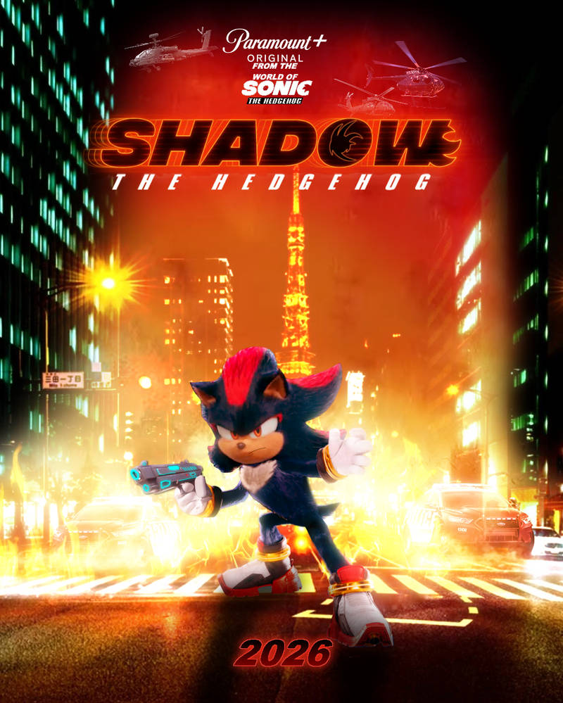Shadow Spindashing Shadow Spin Off Series poster by AndrewTrotter on DeviantArt