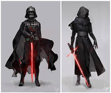 Darth Vader and Kylo Ren