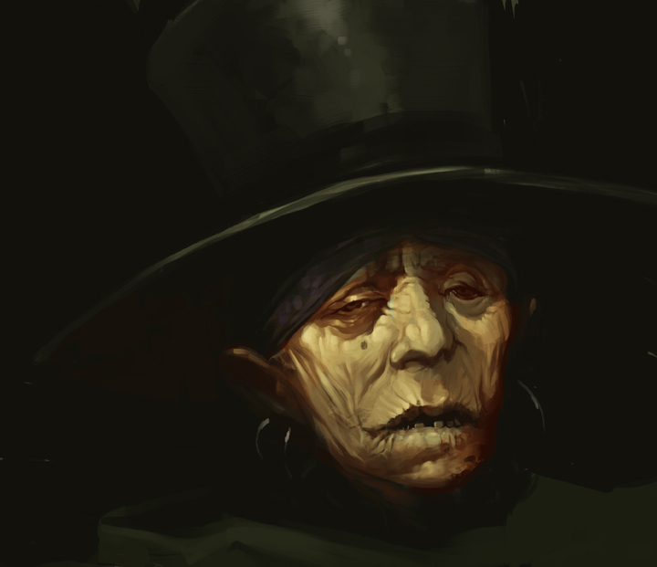 Witch painted