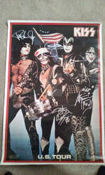 Kiss Signed U.S. Tour Poster