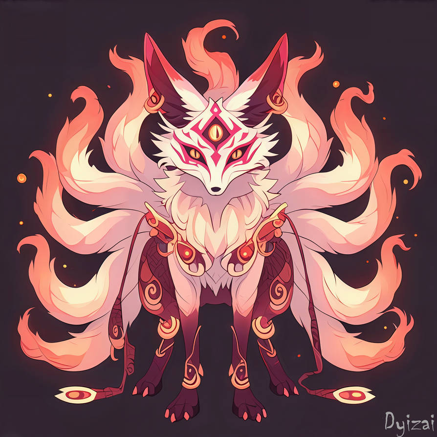 Many Tails Many-Tailed Fox by dyizai on DeviantArt