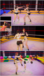 Ji-Ae and Megan - Boxing Sparring Part V by Bennecik