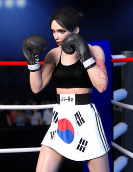 Ji-Ae - Boxing portrait