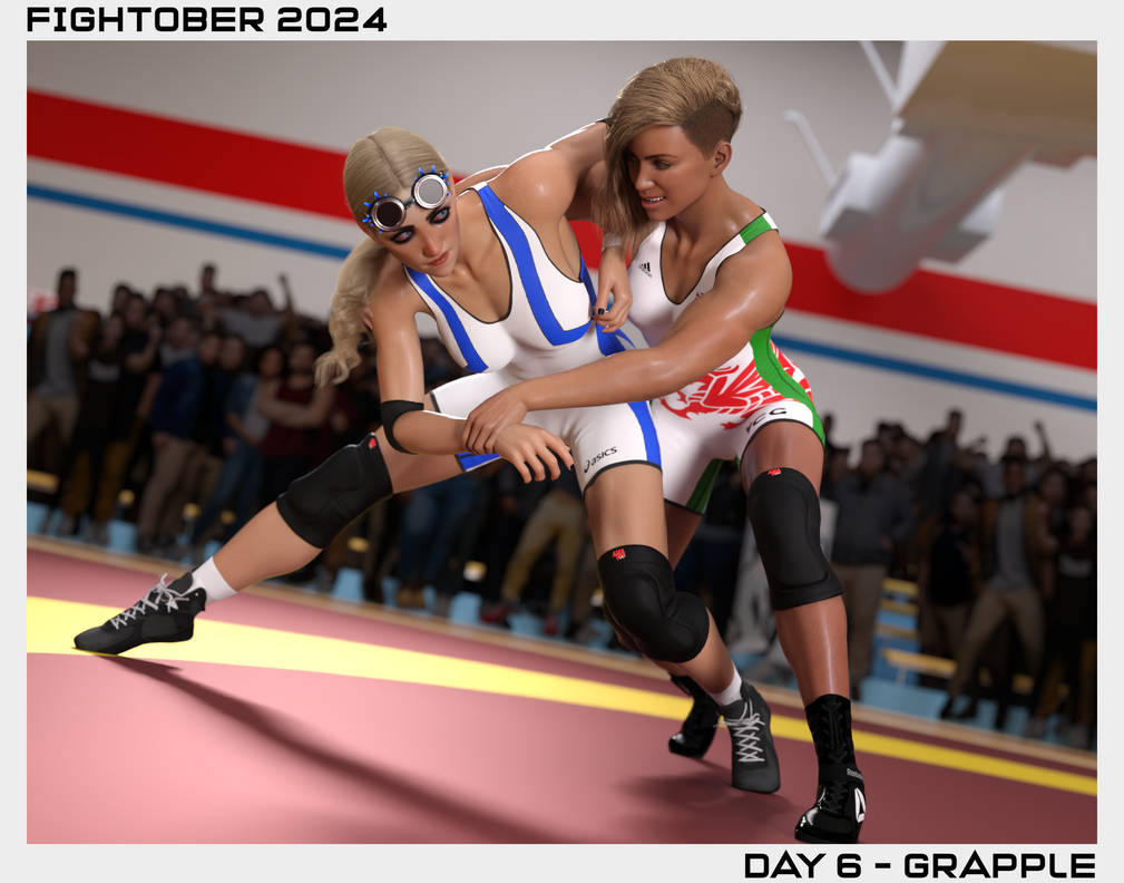 Fight Ob Grapple - Fightober Day 6 by Bennecik on DeviantArt