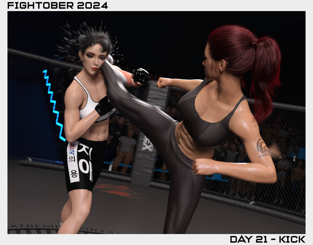 Fight Ob Kick - Fightober Day 21 by Bennecik on DeviantArt