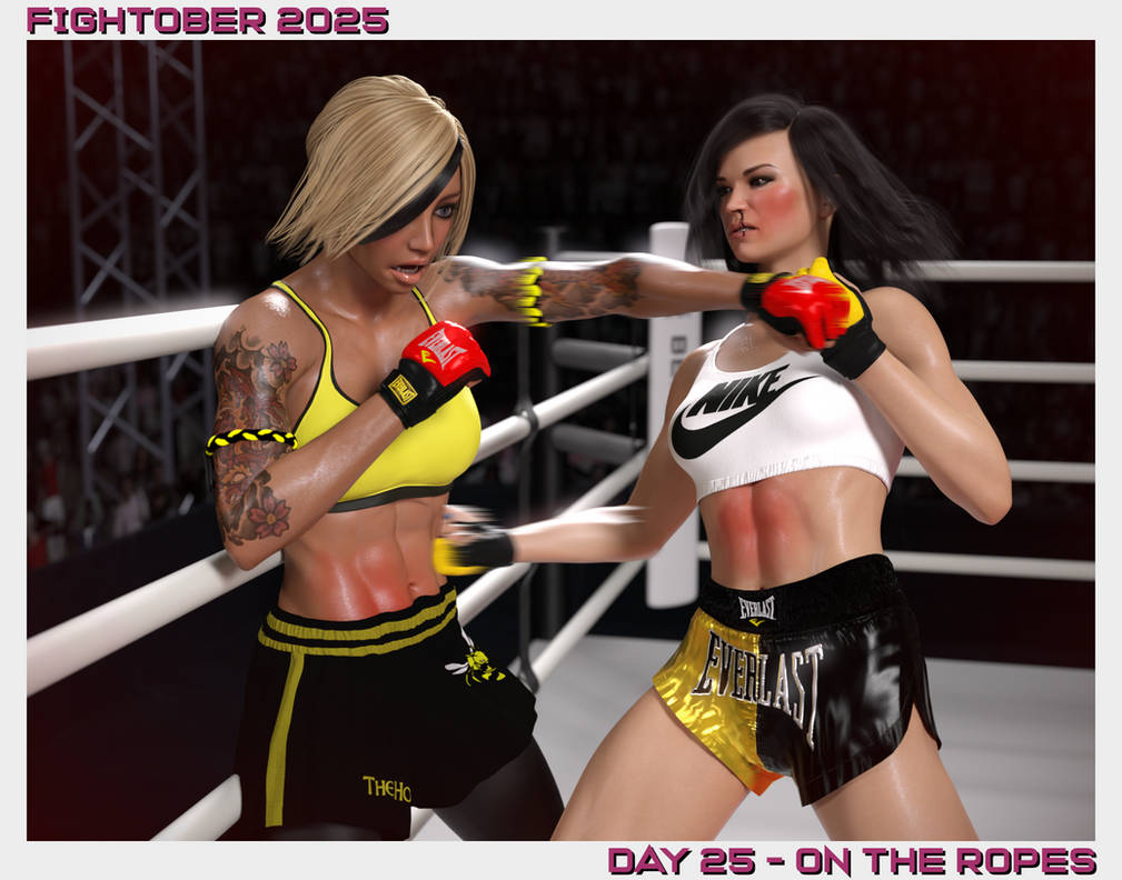 Fight Ob On the ropes - Fightober Day 25 by Bennecik on DeviantArt