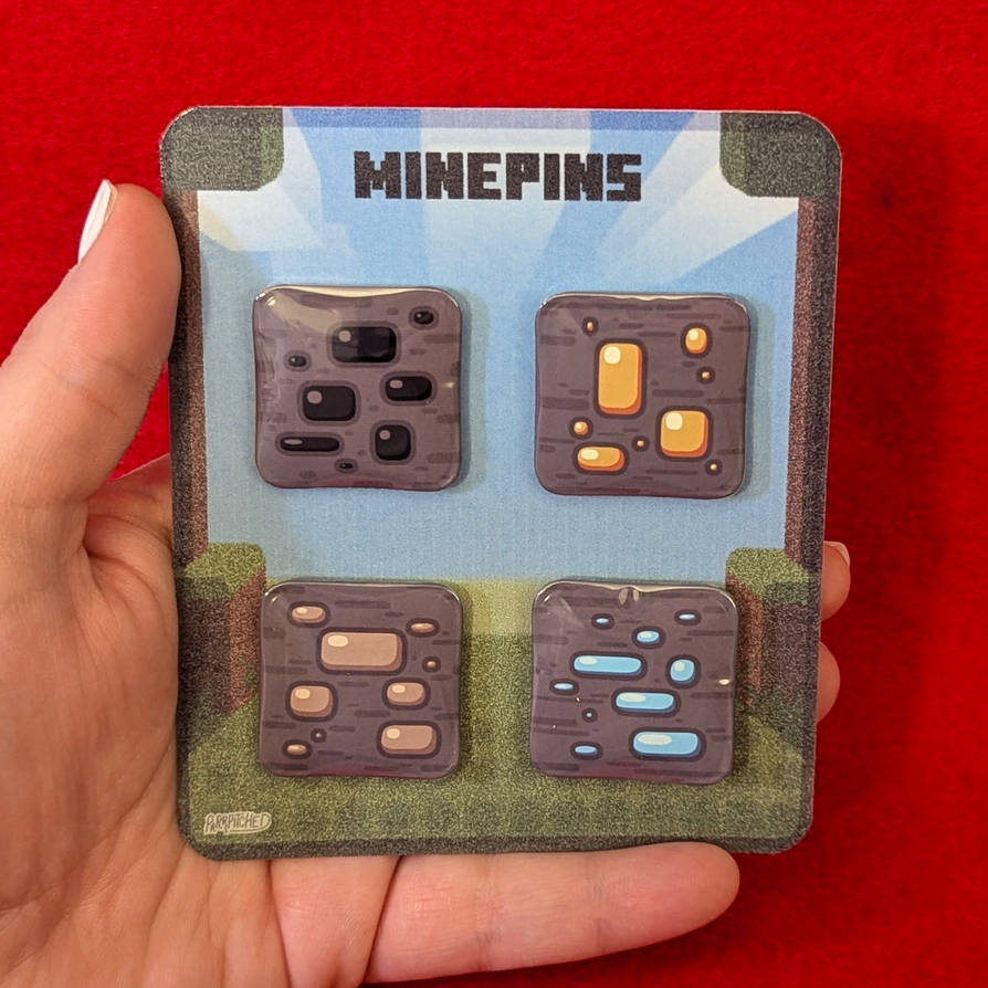 NEW MINECRAFT PINS!! by Parrpitched on DeviantArt