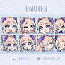 Kokomi Chibi Emote Set [for Twitch/Discord]