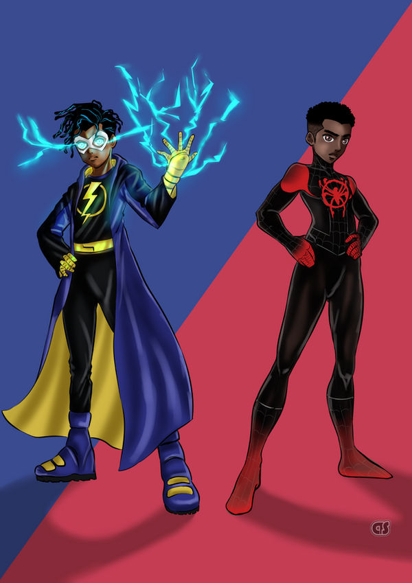 Static Shock and Spiderman by Diego-SSA on DeviantArt
