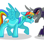 Heated quarrels - rainbow dash and starscream