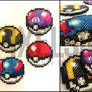 Pokeball Set Perler Bead Art - Pokemon