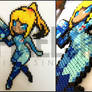 Zero Suit Samus Perler Bead Art