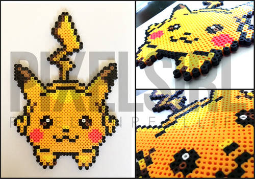 Pikachu Pokemon Perler Bead Art