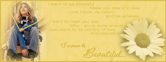 i wanna be beautiful...