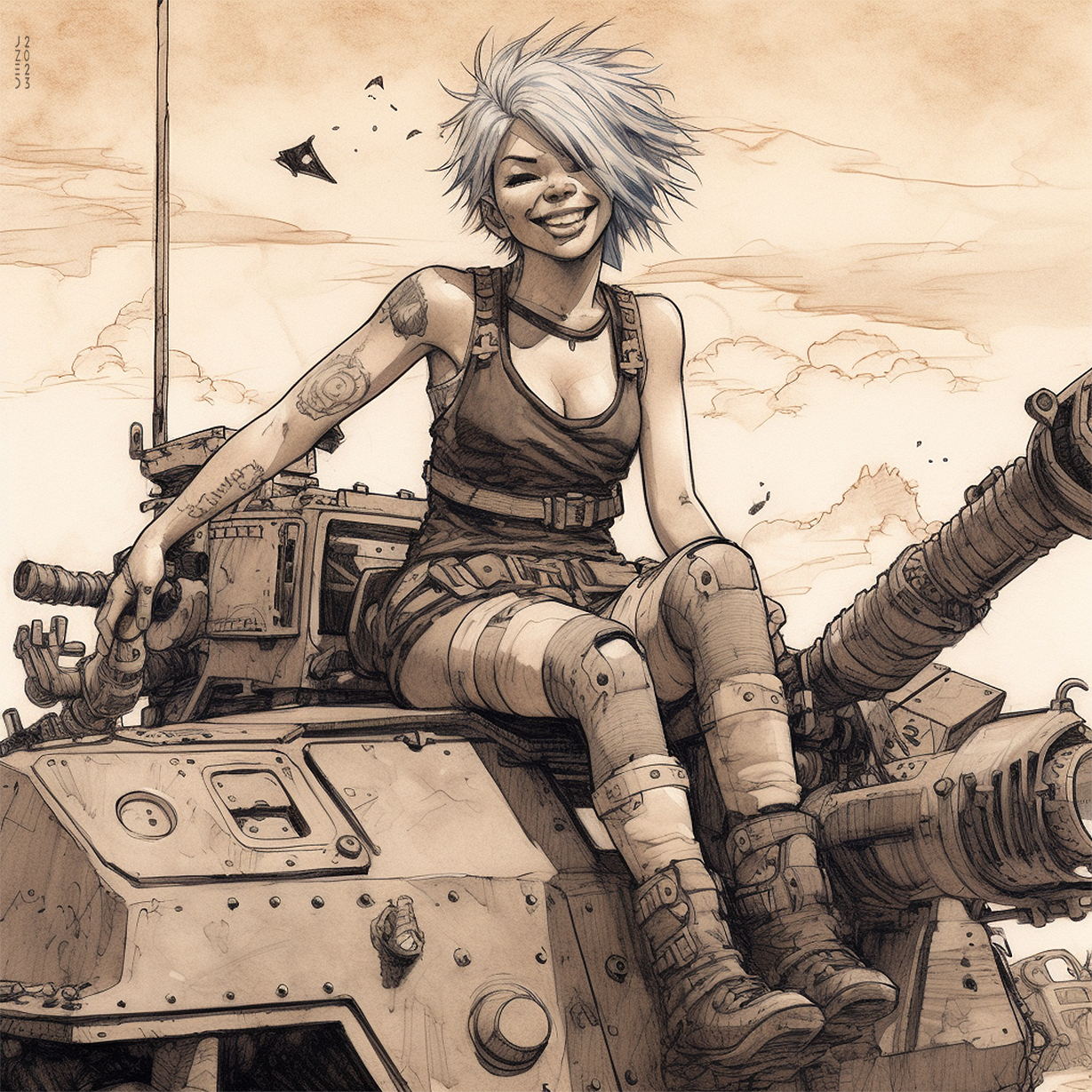 Tank Sword Open Arts Forum | Tank Girl..series