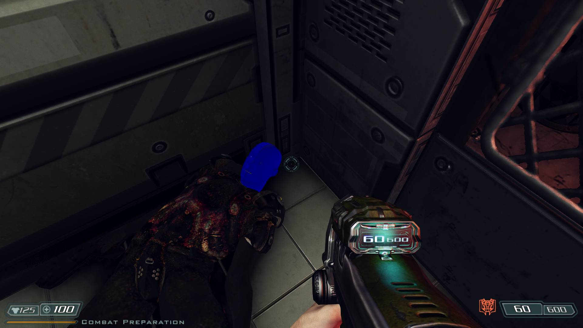 Blue Head Glitch in Doom 3 BFG HD mod