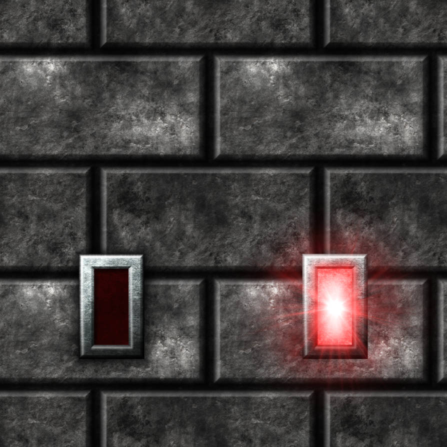 Grey Stone Bricks with Button Switch remake by Hoover1979
