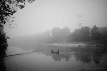 Wading through rivers fog