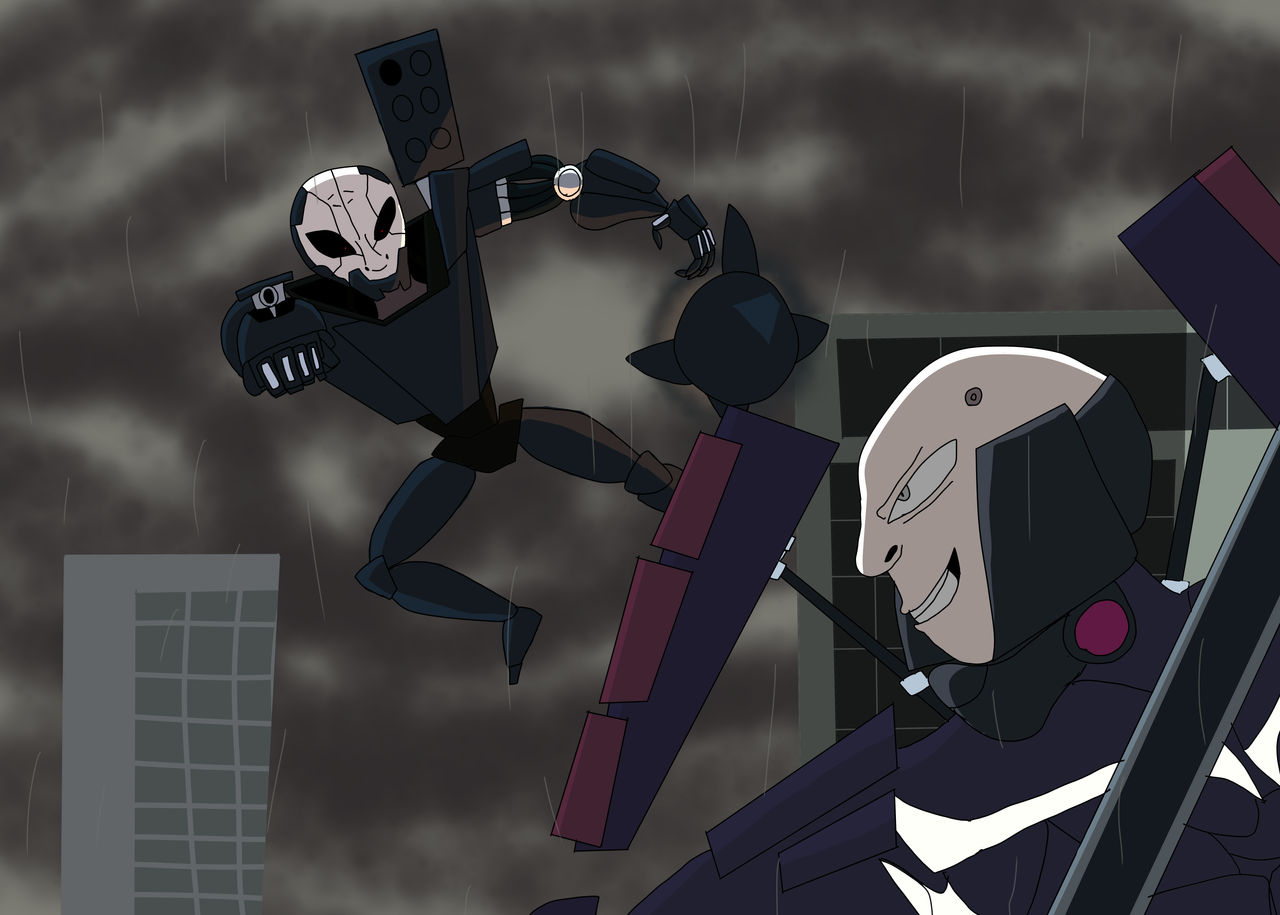 Sundowner vs Adam Smasher by luckyxl102 on DeviantArt