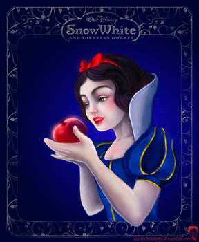 Snow White coloring book page