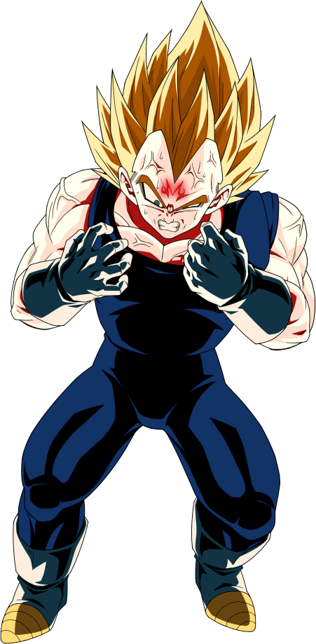 Majin Vegeta SSJ2 - RENDER - DOKKAN BATTLE by FradayEsmarkers on DeviantArt