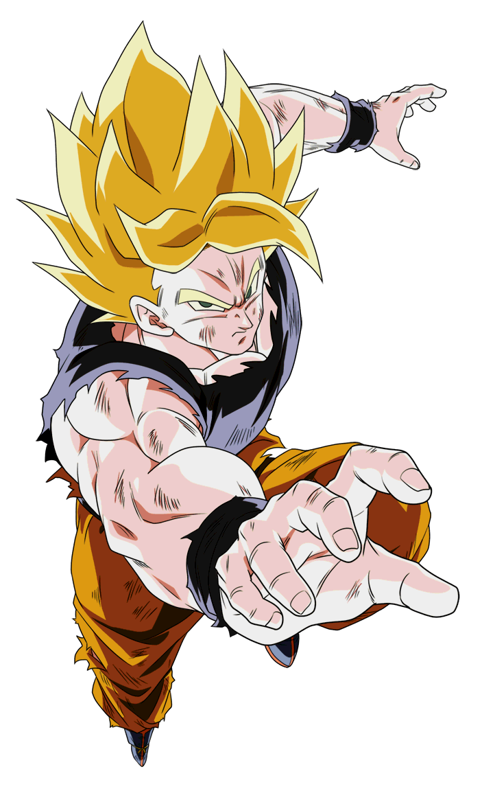 Goku Super Saiyan 2 Damaged DBZ by Cheedorito on DeviantArt