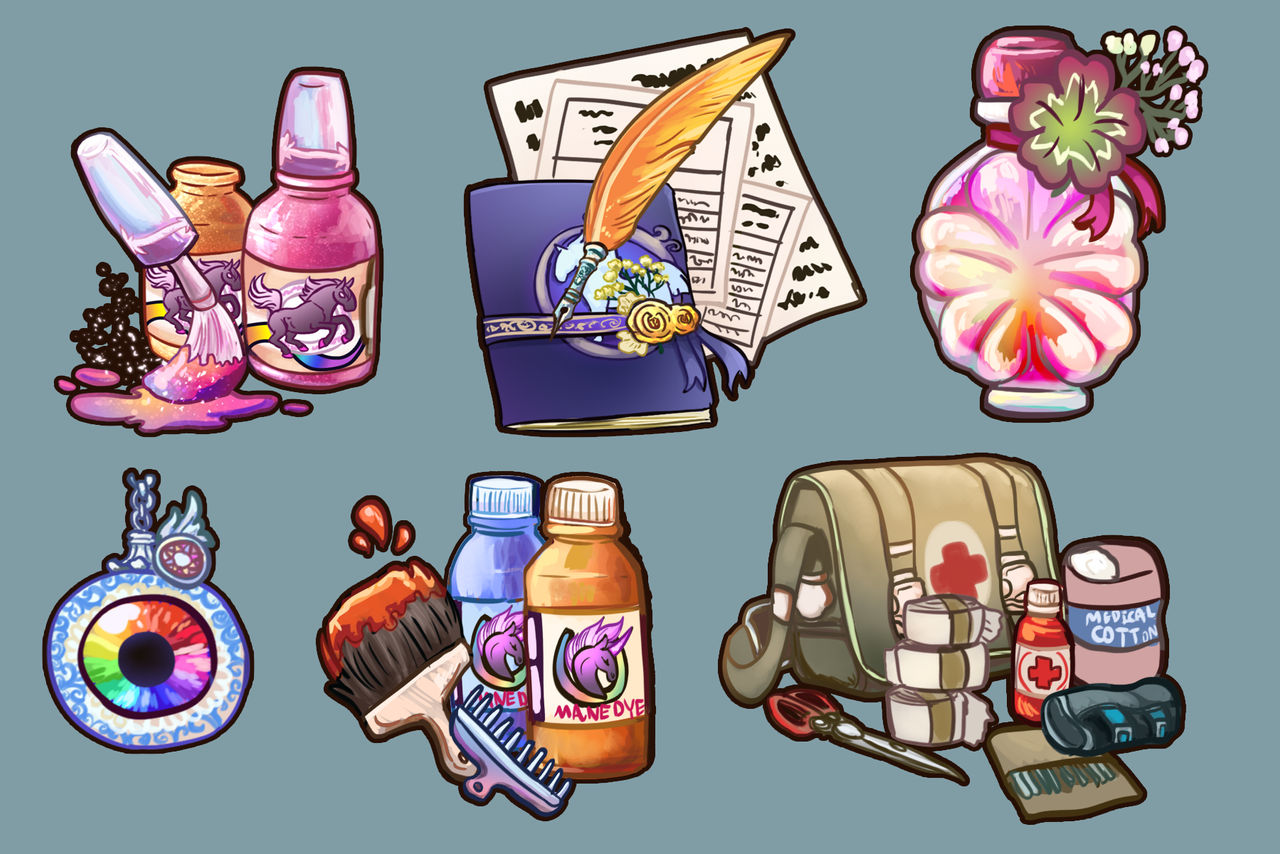Trinfael Items Batch 1 by Field-Derpzy on DeviantArt