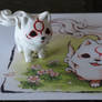 Chibiterasu/Baby Okami sculpture