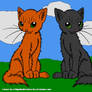 Firestar and Graystripe front