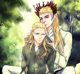 Legolas and Thranduil