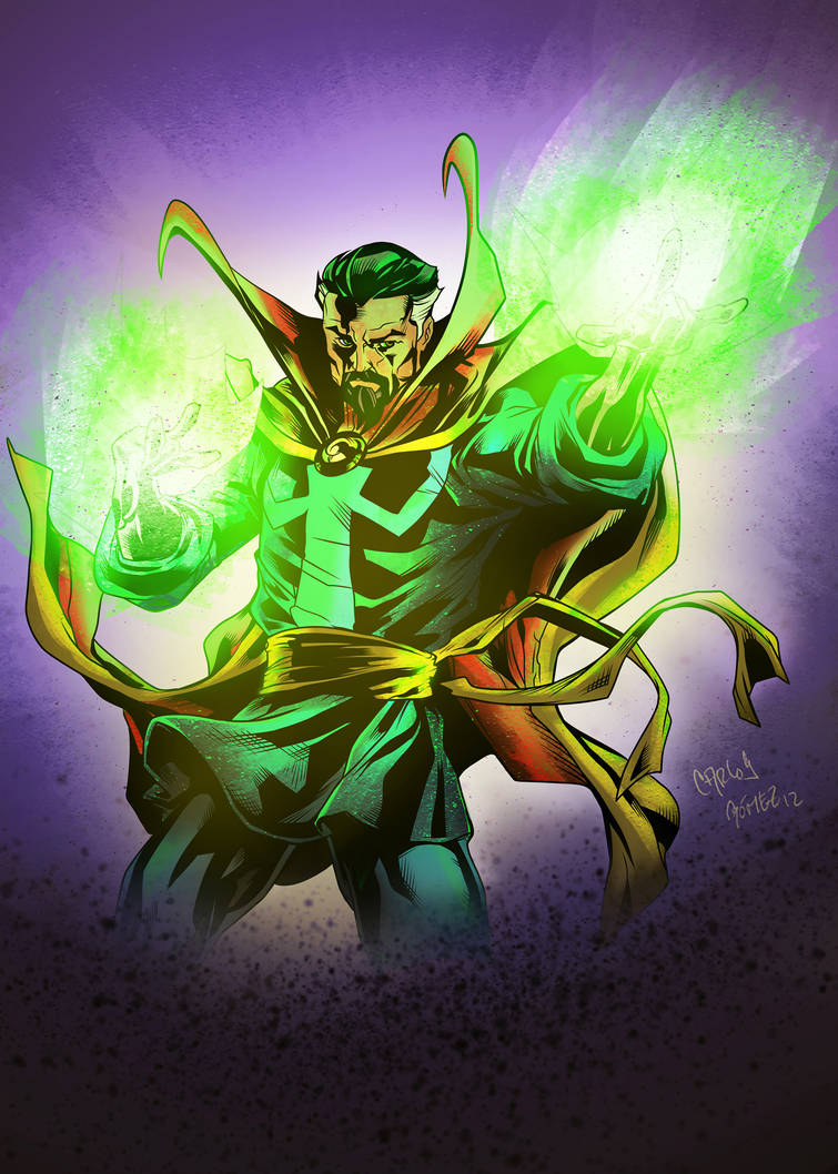 Dr Strange inks and colors by exocreative on DeviantArt