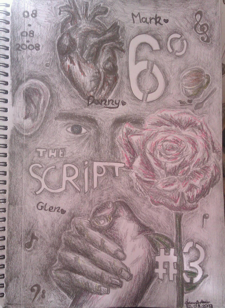 The Script collage-style drawing by LauraElizabethTS on DeviantArt
