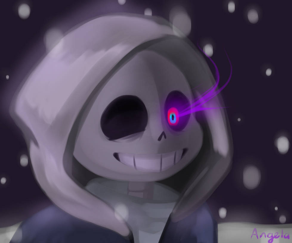 Dusttale Sans Drawing by AngelaFlewAway on DeviantArt