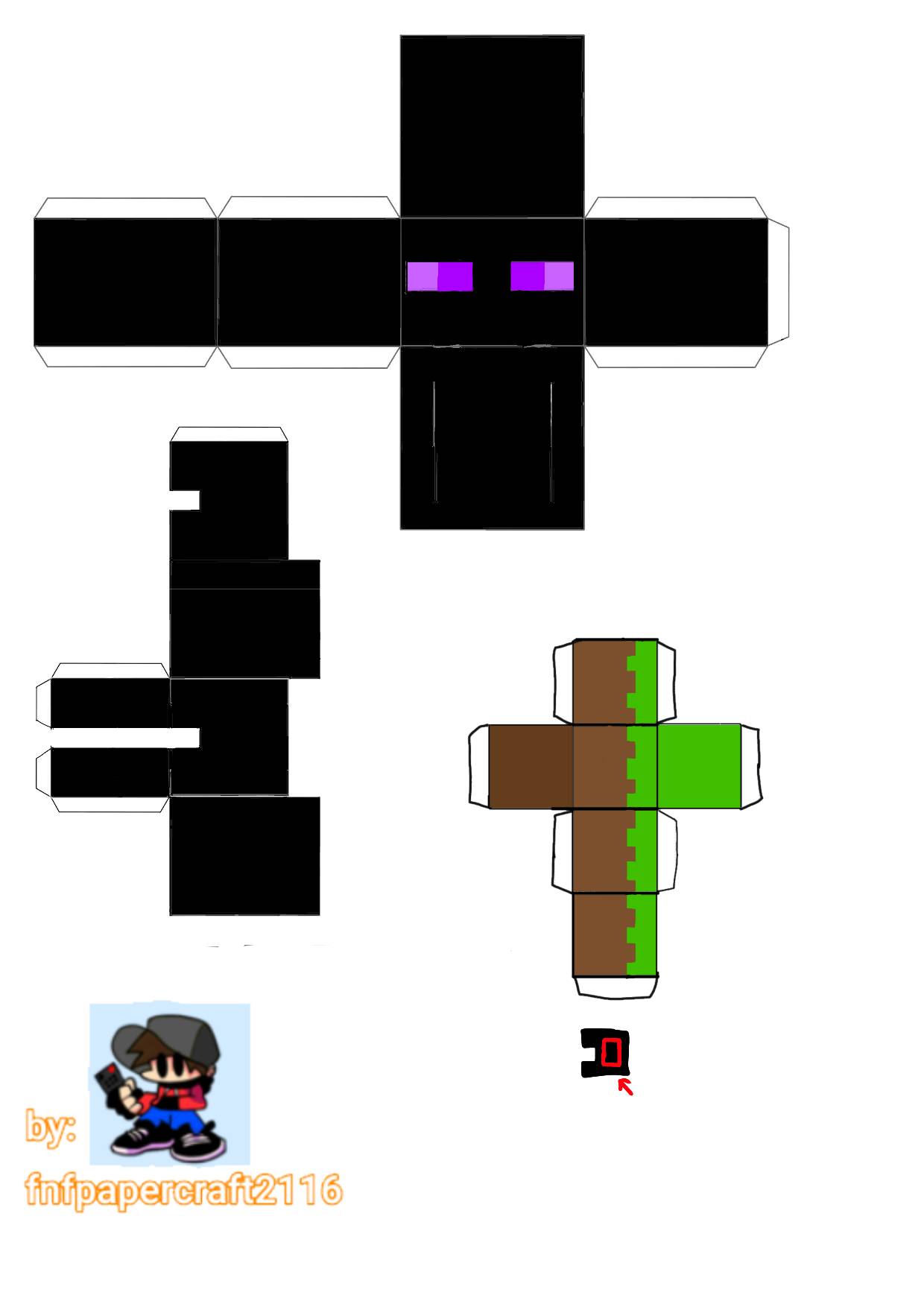 Paper Pezzy- Enderman 'Minecraft' by CyberDrone on DeviantArt