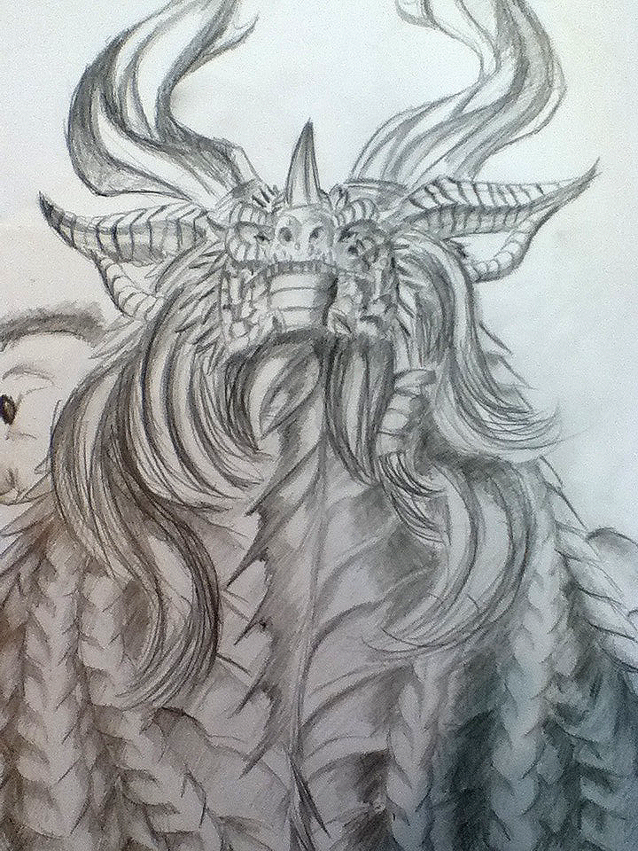 Neltharion rendered in graphite