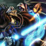 Tali'zorah Fights the Emperor