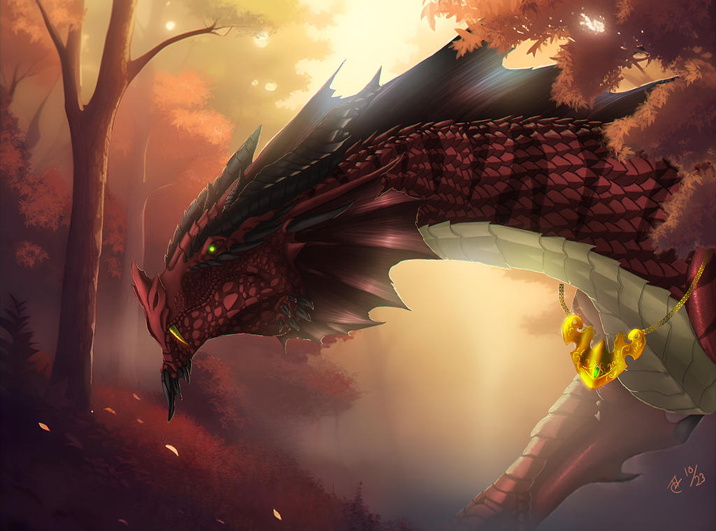 Autom Dragon Autumn dragon by Ghostwalker2061 on DeviantArt