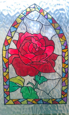 Rose Window cling