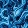 Azure Wavy Abstract Forms