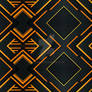 Orange Black Elegant Seamless Pattern