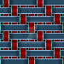 Steelblue Maroon Geometric Pattern