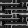 Black Silver Digital Mosaic - Abstract Pattern