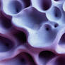 Amethyst Porous 3D Surface - Abstract Wallpaper