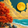 Fantasy Autumn Seashore