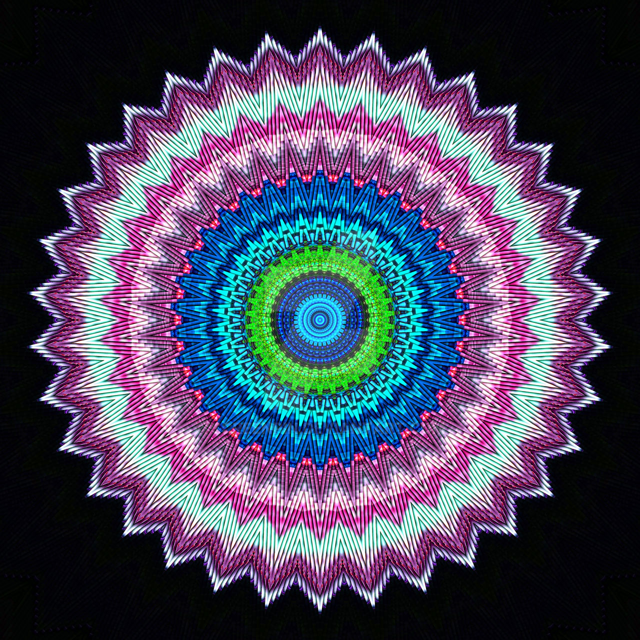 Radiant Geometric Mandala