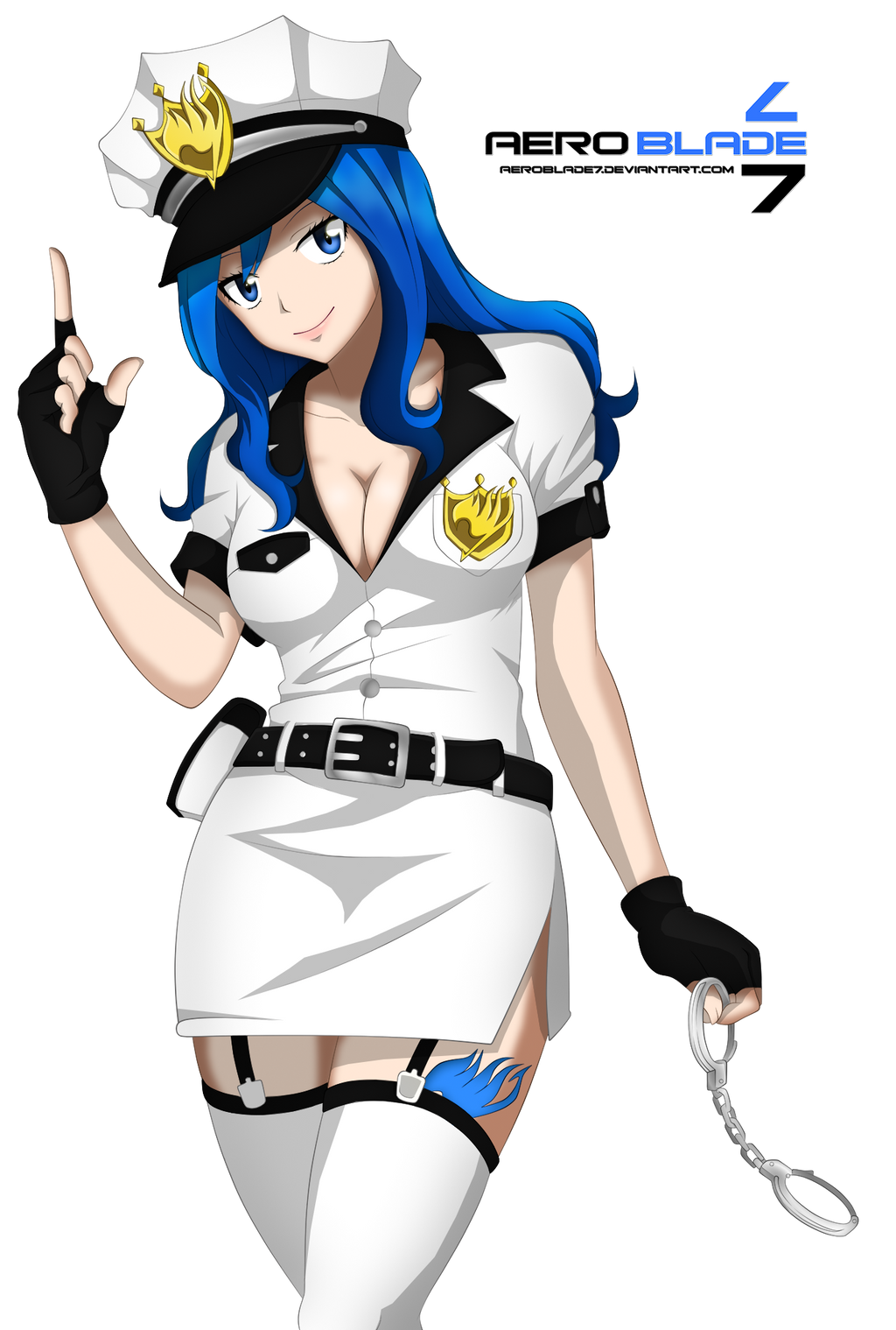 Imperial Officer Juvia - Fairytail(Coloring)